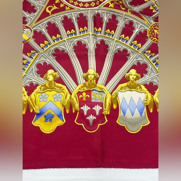 Hermes Silk Scarf British Heraldry By Vladimir Rybaltchenko Carre 90 - Picture 11 of 16